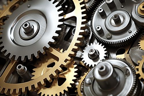 制造业工厂工业机械齿轮零件摄影图片 摄影图